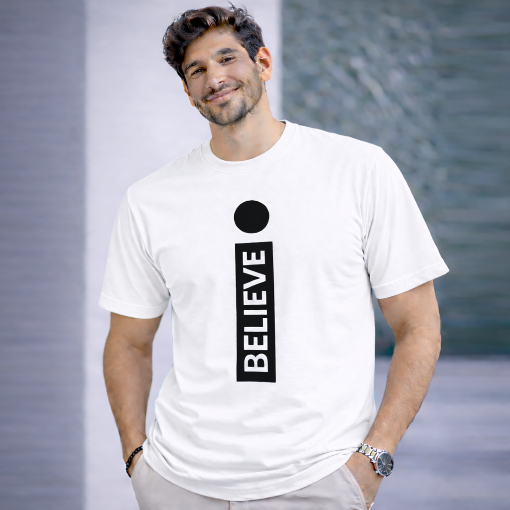 Bhokals " I Believe " Printed, Round Neck, Cotton, Super Soft T-Shirt