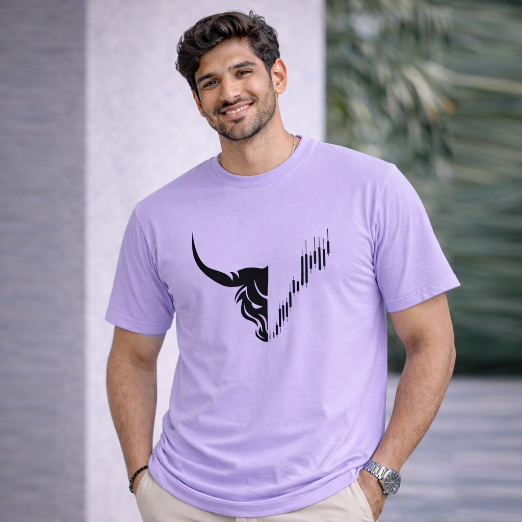 Bhokals " Bull Face " Printed, Round Neck, Cotton, Super Soft T-Shirt