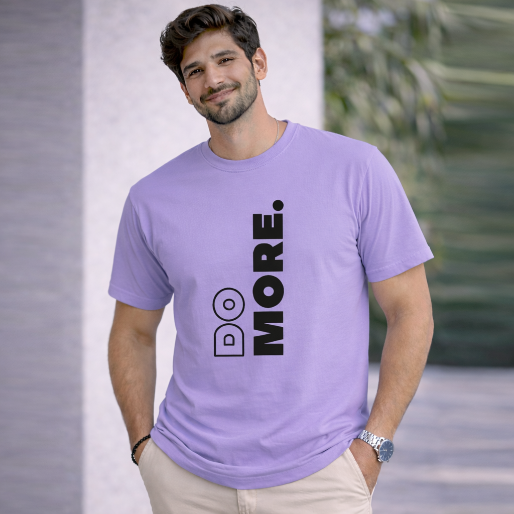 Bhokals "Do More" Printed, Round Neck, Cotton, Super Soft T-Shirt