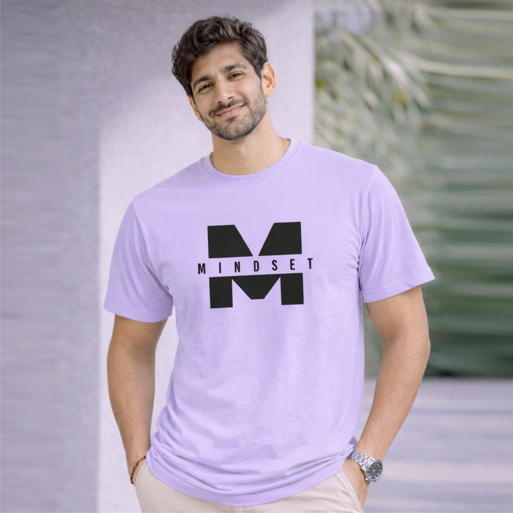 Bhokals "Mindset" Printed Round Neck, Cotton, Super Soft T-Shirt