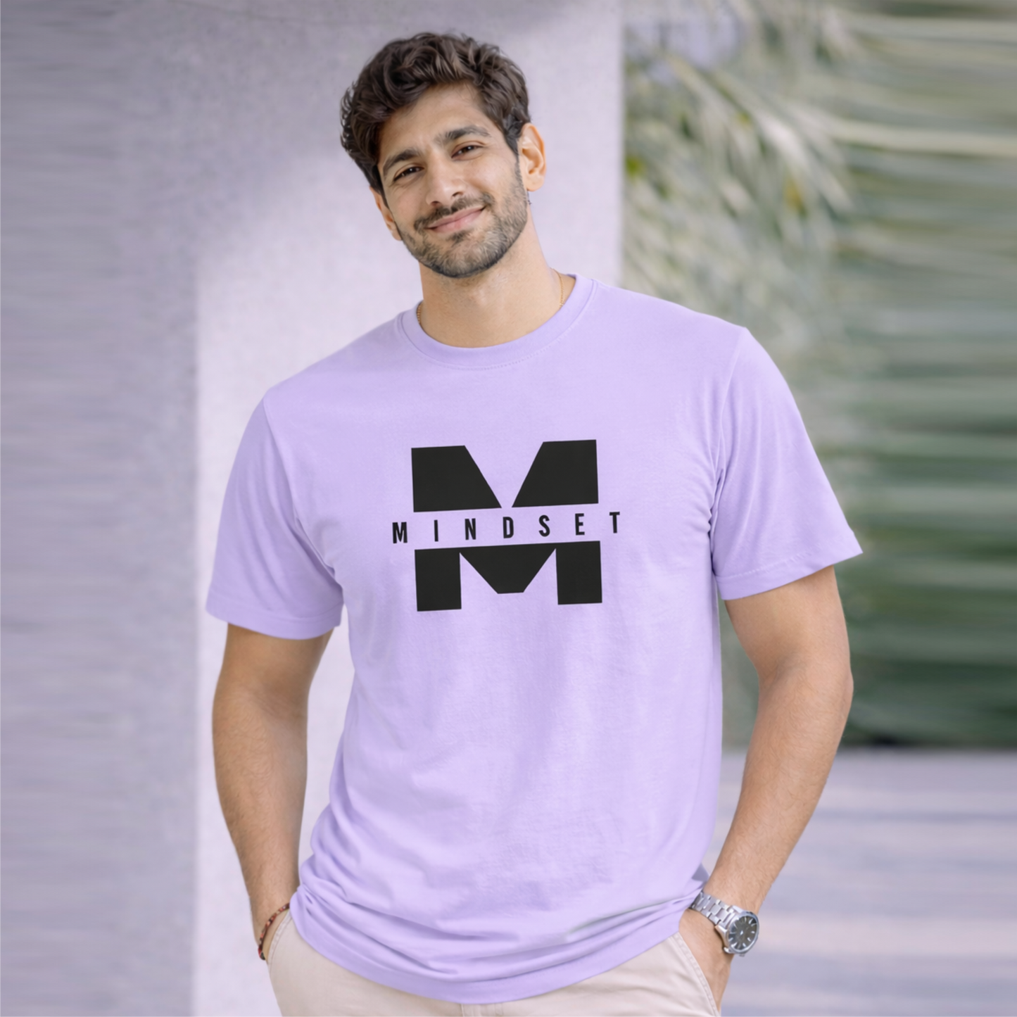 Bhokals "Mindset" Printed Round Neck, Cotton, Super Soft T-Shirt