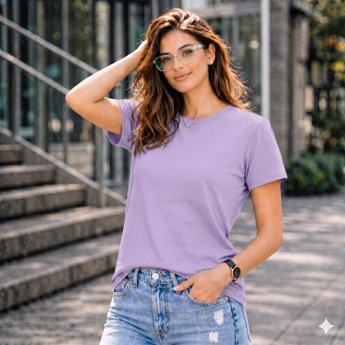 BHOKALS "Plain" Women Cotton T-Shirt | Round Neck | Super Soft | Regular Fit