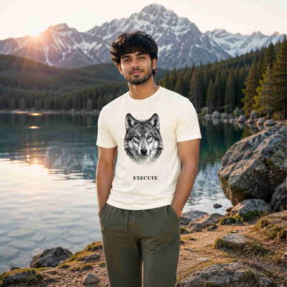 Bhokals Wolf Graphic Print  T-Shirt – Execute Edition