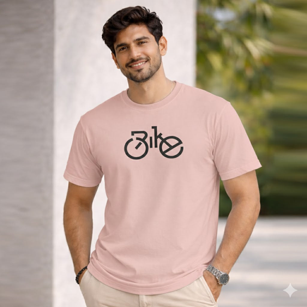 Bhokals " Bike " Printed, Round Neck, Cotton, Super Soft T-Shirt