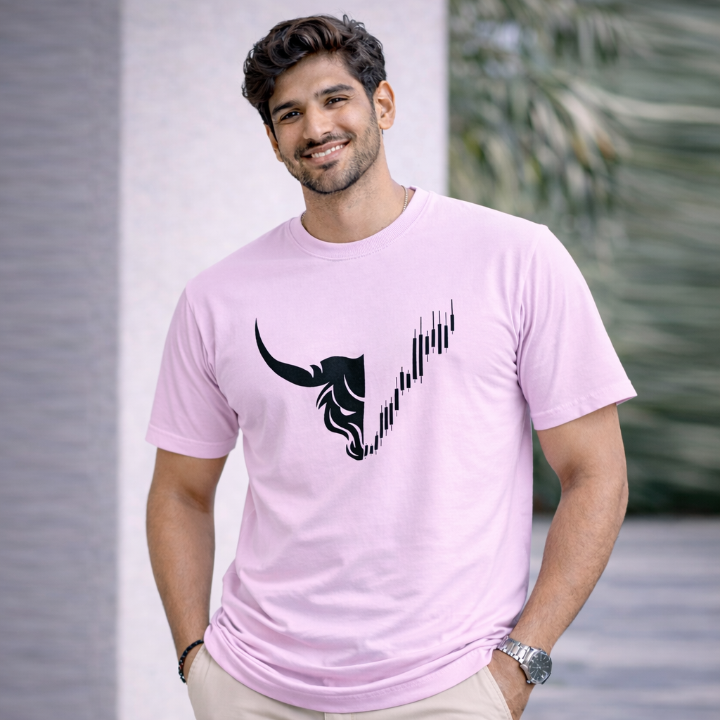 Bhokals " Bull Face " Printed, Round Neck, Cotton, Super Soft T-Shirt