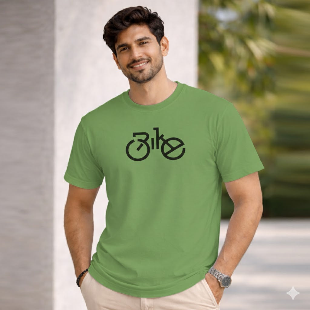 Bhokals " Bike " Printed, Round Neck, Cotton, Super Soft T-Shirt
