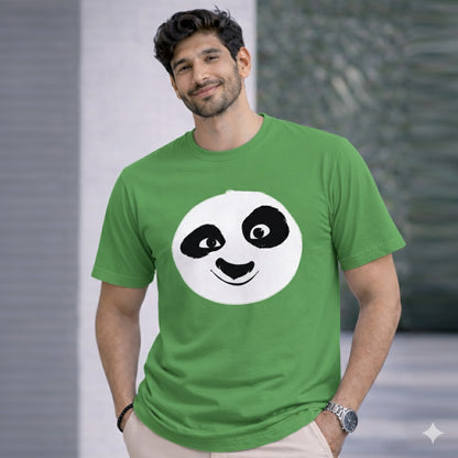Bhokals " PANDA FACE " Printed, Round Neck, Cotton, Super Soft T-Shirt
