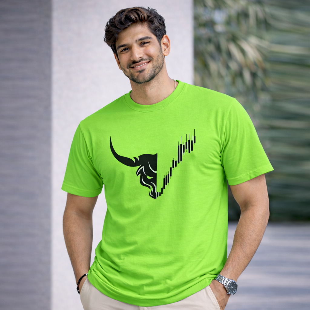 Bhokals " Bull Face " Printed, Round Neck, Cotton, Super Soft T-Shirt