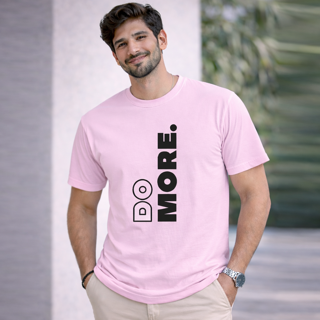 Bhokals "Do More" Printed, Round Neck, Cotton, Super Soft T-Shirt