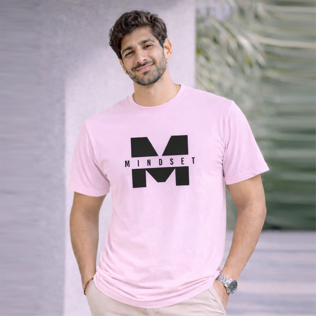 Bhokals "Mindset" Printed Round Neck, Cotton, Super Soft T-Shirt