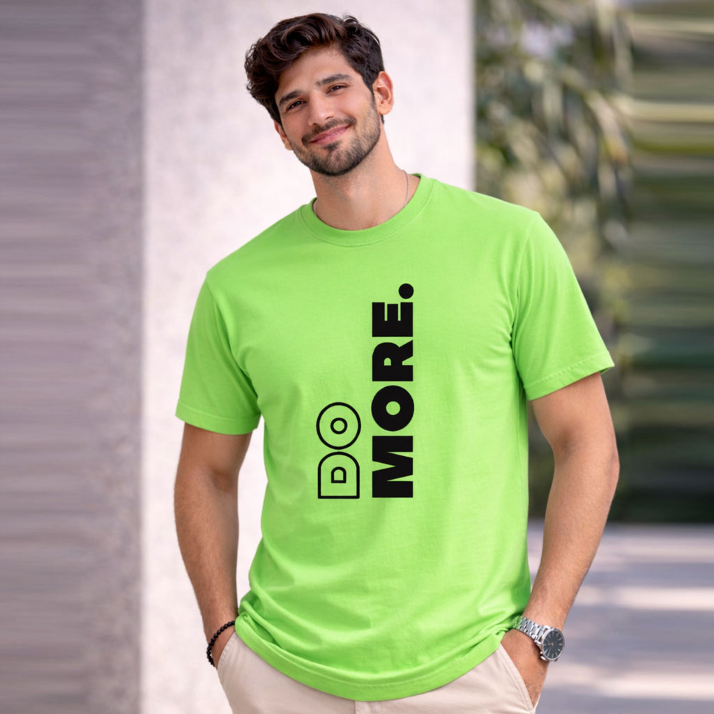 Bhokals "Do More" Printed, Round Neck, Cotton, Super Soft T-Shirt