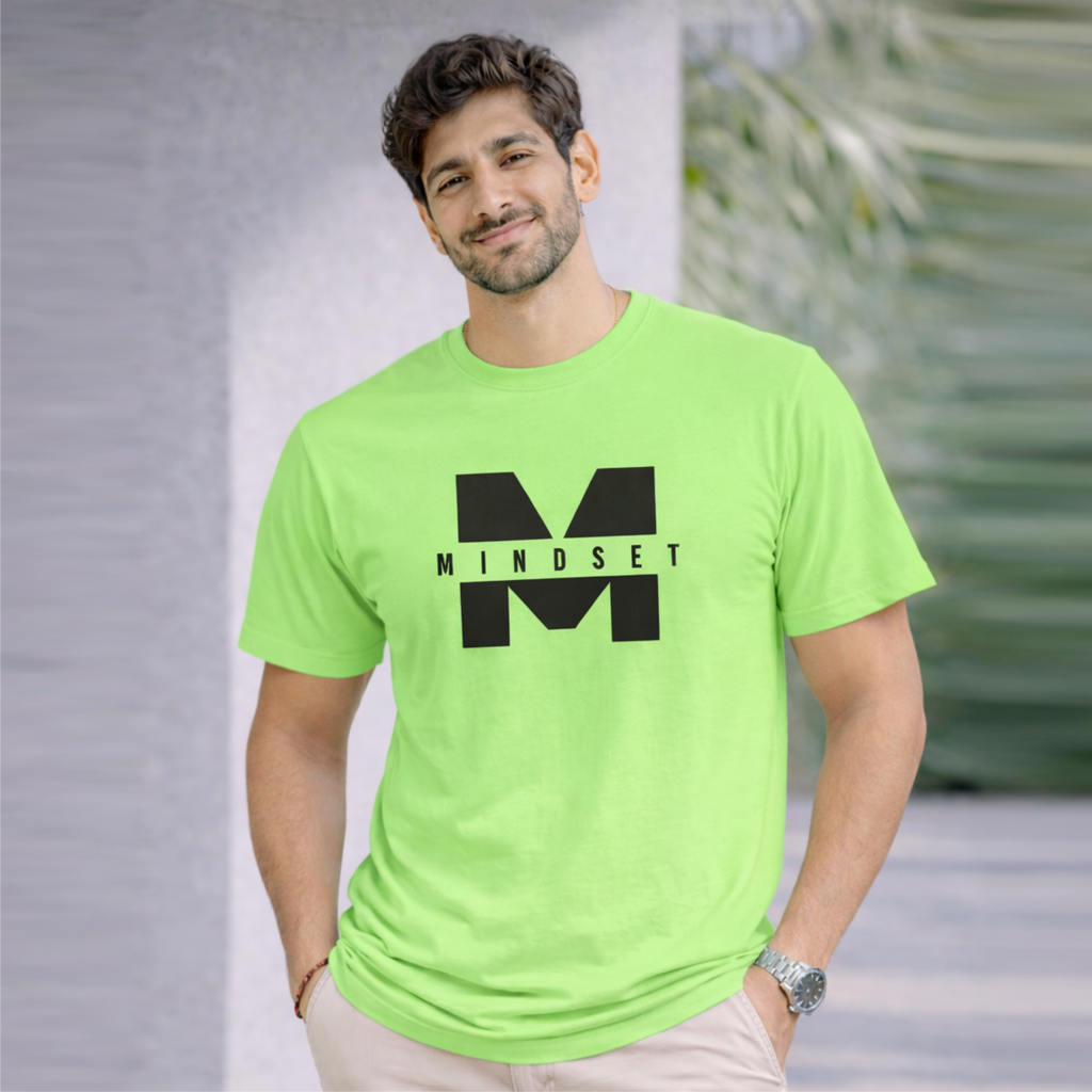 Bhokals "Mindset" Printed Round Neck, Cotton, Super Soft T-Shirt