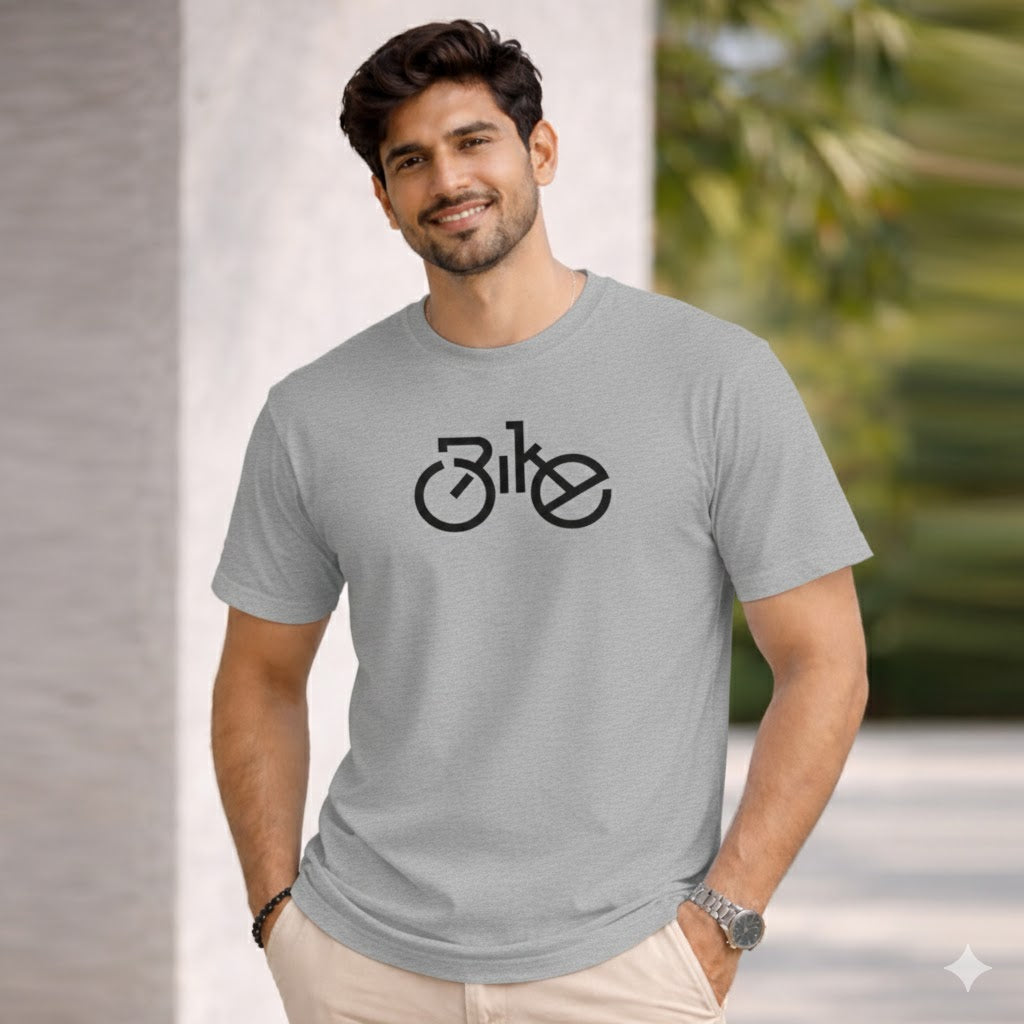 Bhokals " Bike " Printed, Round Neck, Cotton, Super Soft T-Shirt