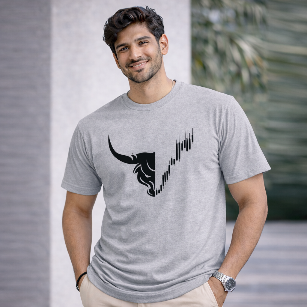 Bhokals " Bull Face " Printed, Round Neck, Cotton, Super Soft T-Shirt
