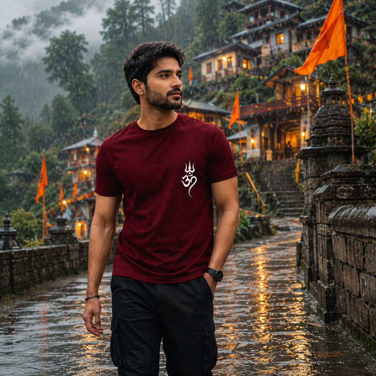 Om Trident Tee