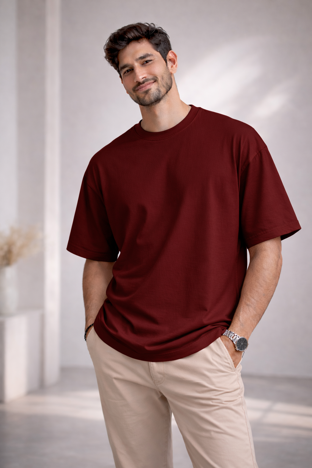 Bhokals "Plain Oversized" Cotton T-Shirt – Super Soft Comfort, Effortless Style