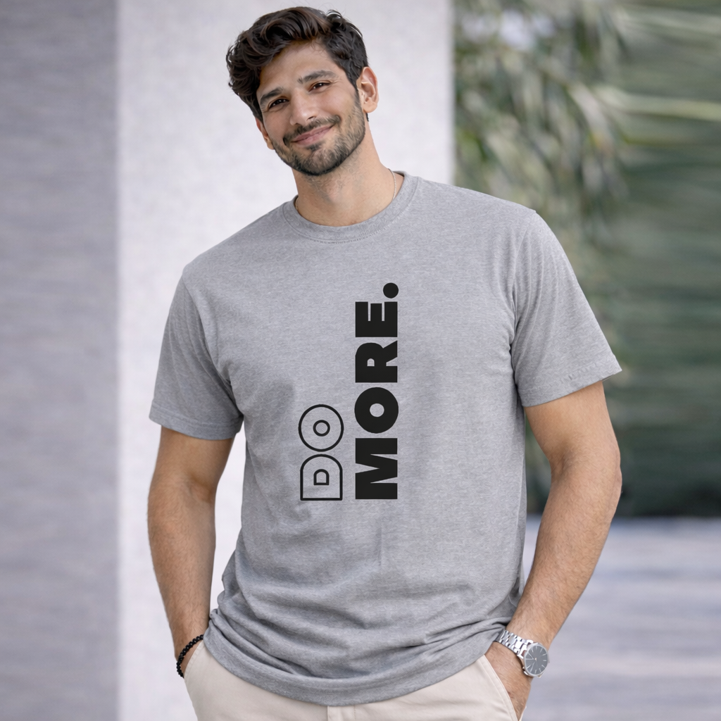 Bhokals "Do More" Printed, Round Neck, Cotton, Super Soft T-Shirt