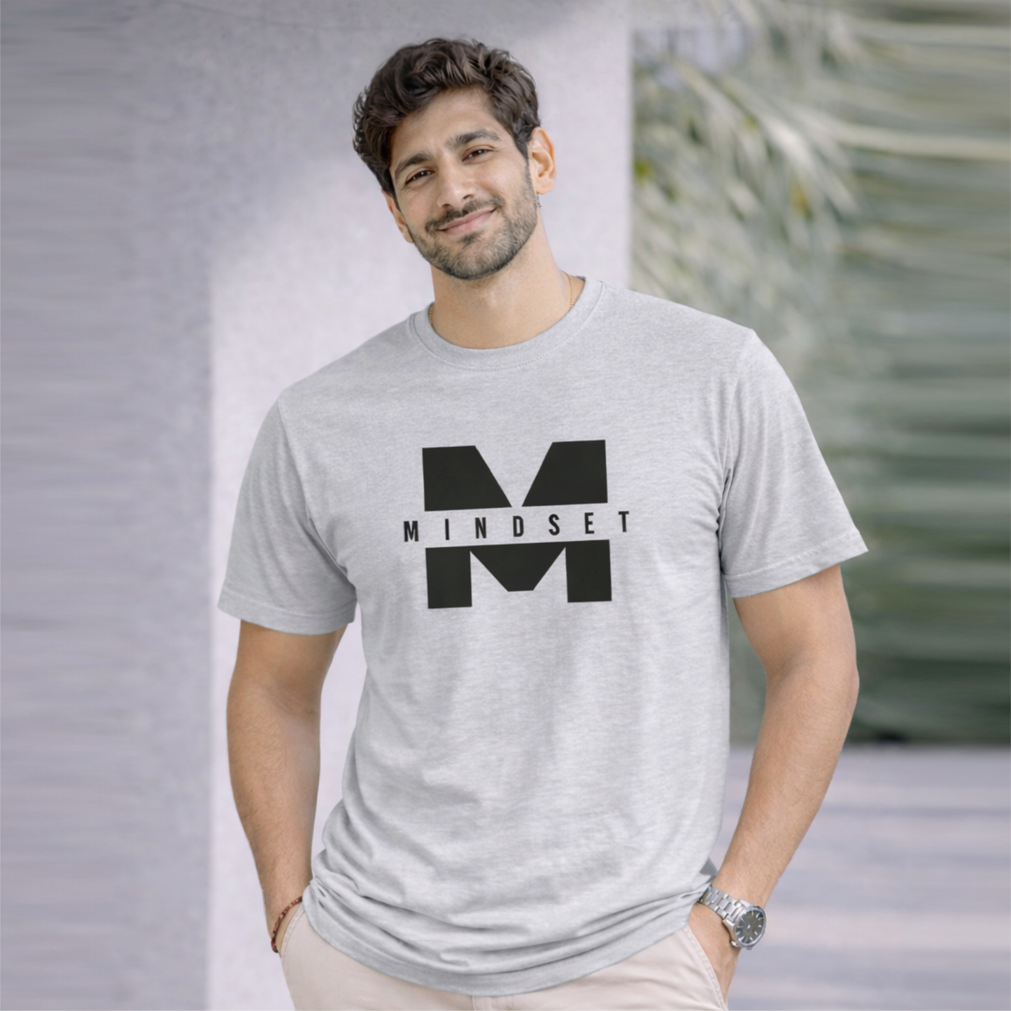 Bhokals "Mindset" Printed Round Neck, Cotton, Super Soft T-Shirt