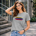 BHOKALS "StarWave" Printed Women Cotton T-Shirt | Round Neck | Super Soft | Regular Fit