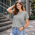 BHOKALS "Plain" Women Cotton T-Shirt | Round Neck | Super Soft | Regular Fit