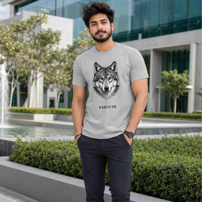 Bhokals Wolf Graphic Print  T-Shirt – Execute Edition
