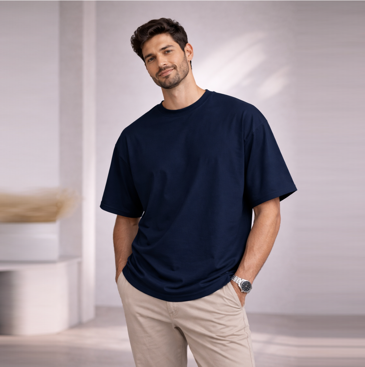 Bhokals "Plain Oversized" Cotton T-Shirt – Super Soft Comfort, Effortless Style