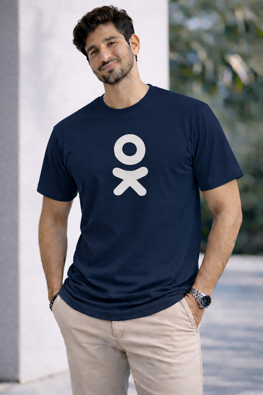 Bhokals " OK " Printed, Round Neck, Cotton, Super Soft T-Shirt