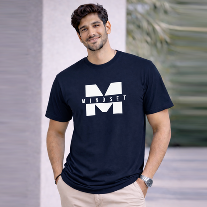 Bhokals "Mindset" Printed Round Neck, Cotton, Super Soft T-Shirt