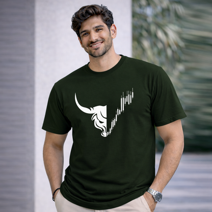 Bhokals "Bull Face" Printed, Round Neck, Cotton, Super Soft T-Shirt