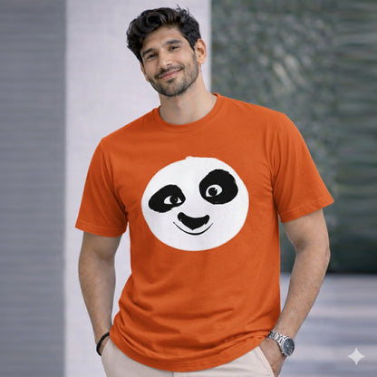Bhokals " PANDA FACE " Printed, Round Neck, Cotton, Super Soft T-Shirt