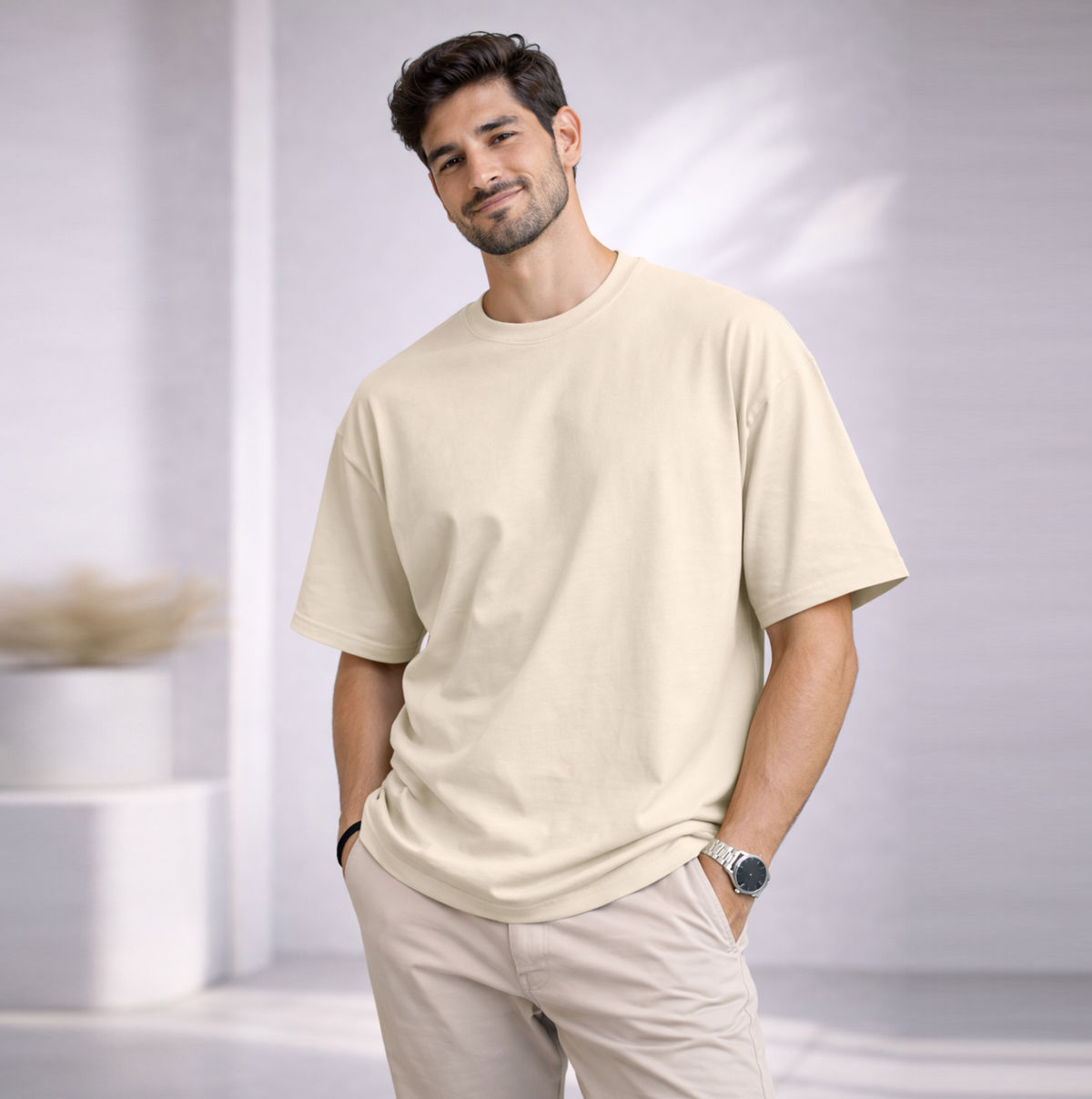 Bhokals "Plain Oversized" Cotton T-Shirt – Super Soft Comfort, Effortless Style