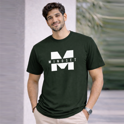 Bhokals "Mindset" Printed Round Neck, Cotton, Super Soft T-Shirt