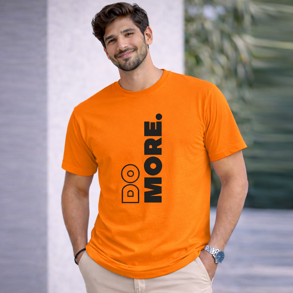 Bhokals "Do More" Printed, Round Neck, Cotton, Super Soft T-Shirt