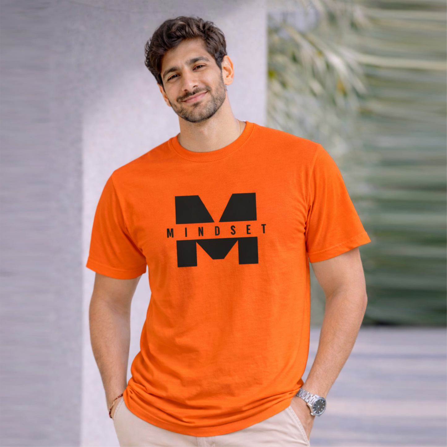 Bhokals "Mindset" Printed Round Neck, Cotton, Super Soft T-Shirt