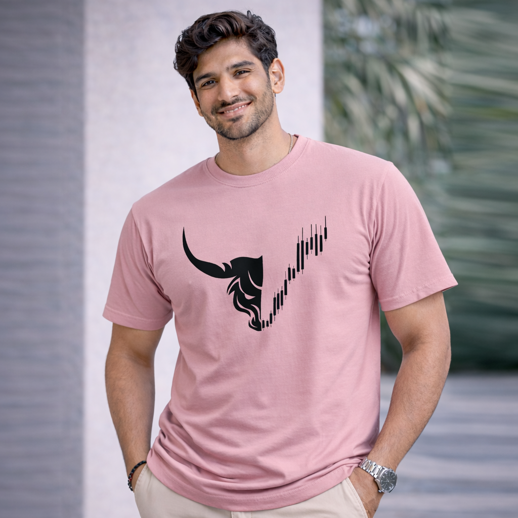Bhokals " Bull Face " Printed, Round Neck, Cotton, Super Soft T-Shirt