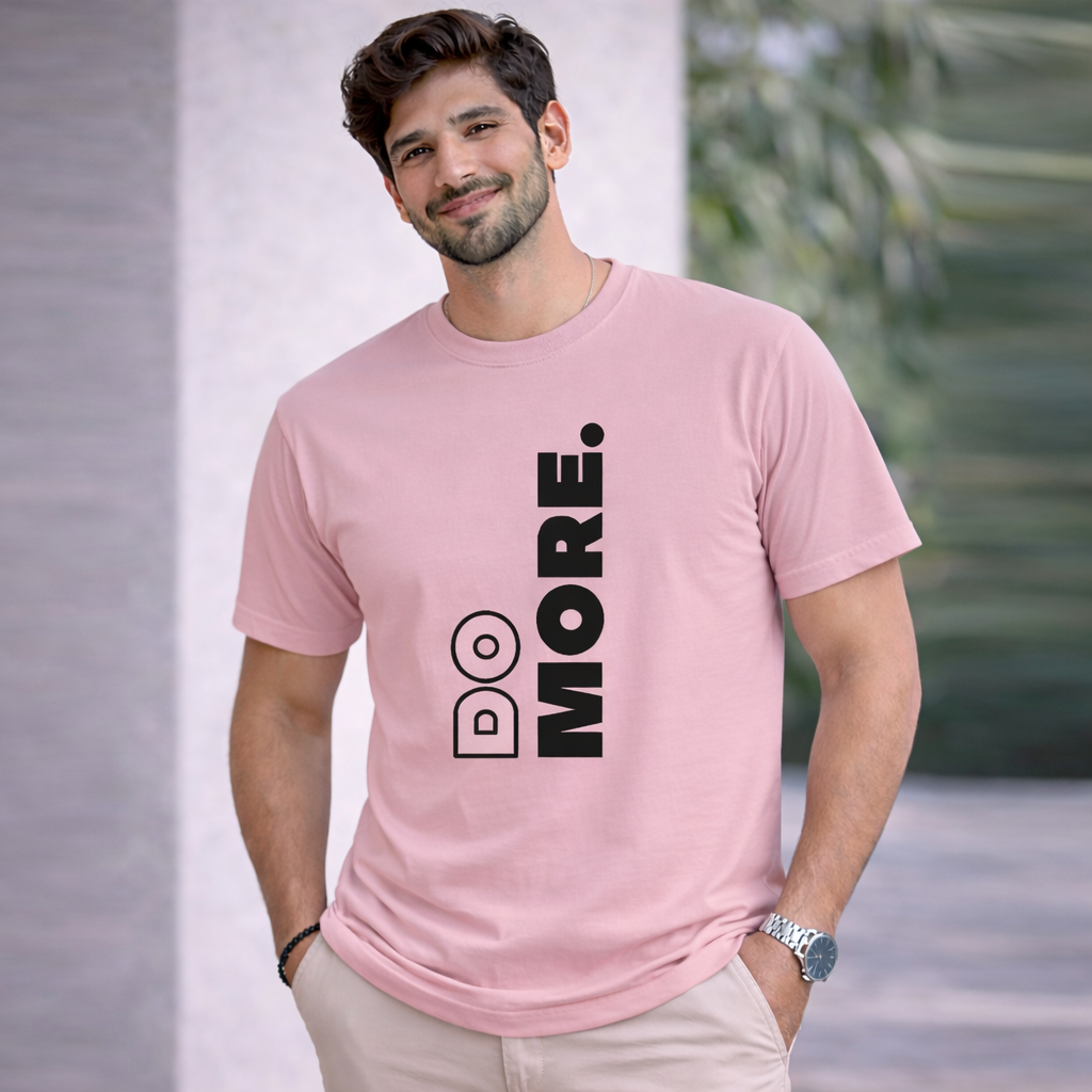 Bhokals "Do More" Printed, Round Neck, Cotton, Super Soft T-Shirt