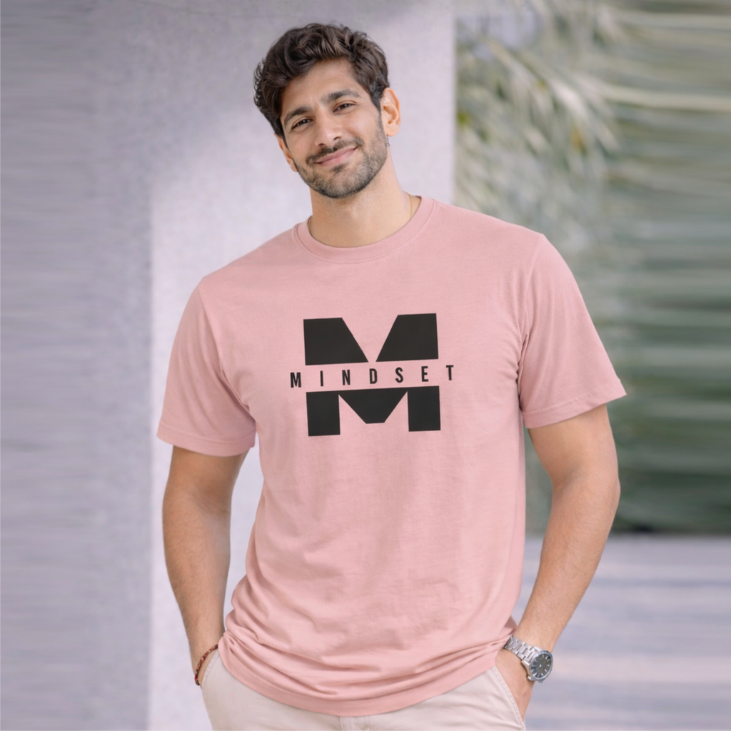 Bhokals "Mindset" Printed Round Neck, Cotton, Super Soft T-Shirt
