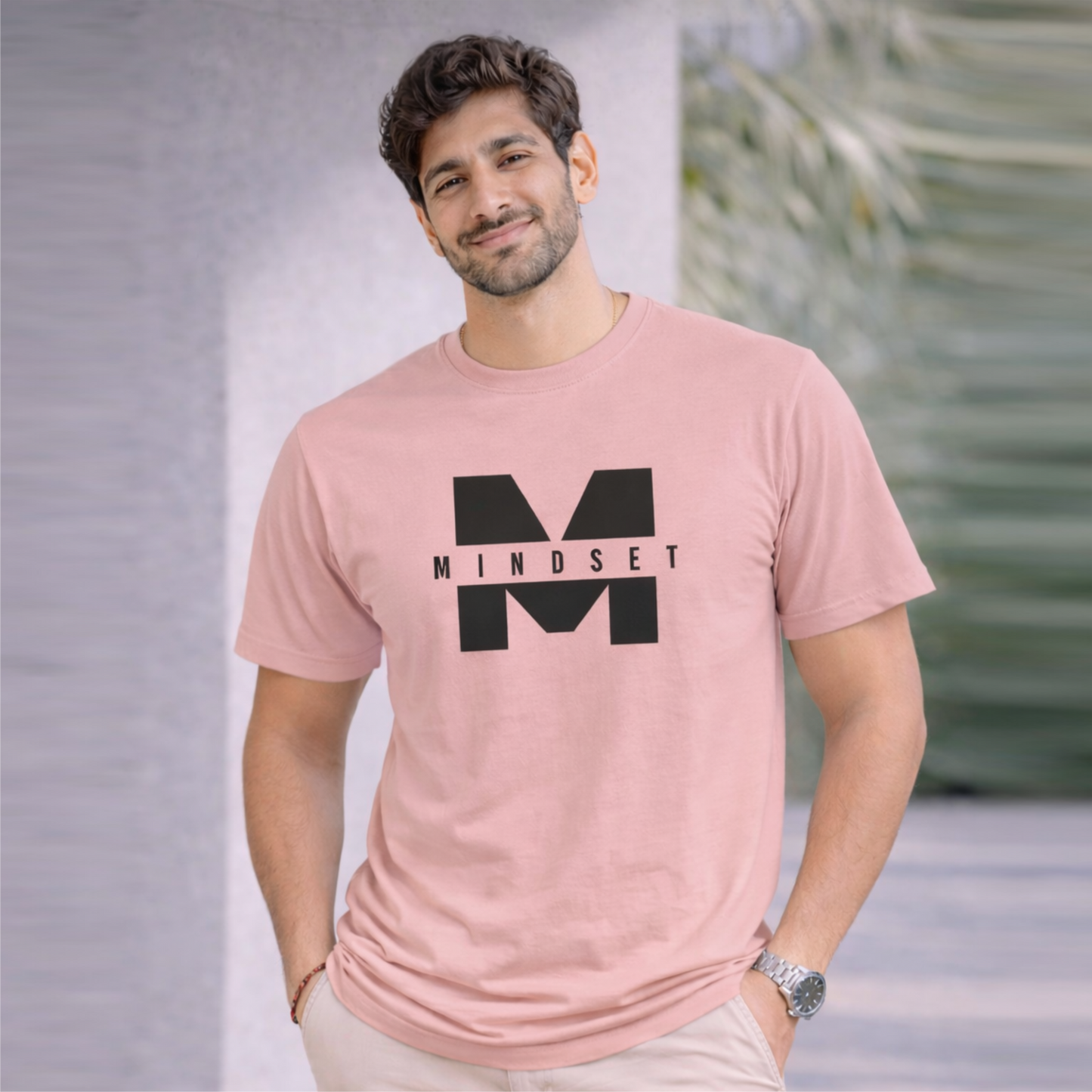 Bhokals "Mindset" Printed Round Neck, Cotton, Super Soft T-Shirt