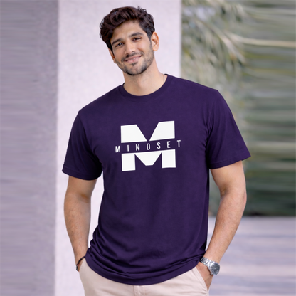 Bhokals "Mindset" Printed Round Neck, Cotton, Super Soft T-Shirt
