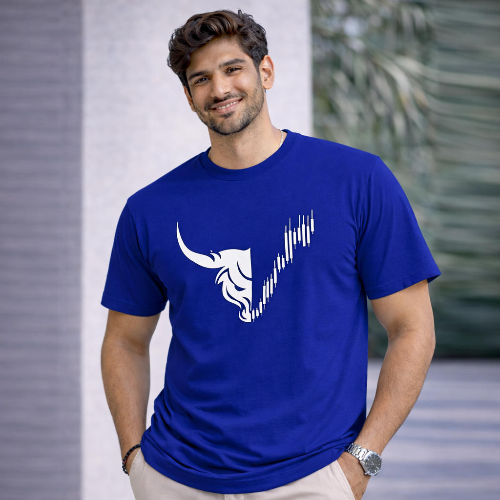 Bhokals "Bull Face" Printed, Round Neck, Cotton, Super Soft T-Shirt