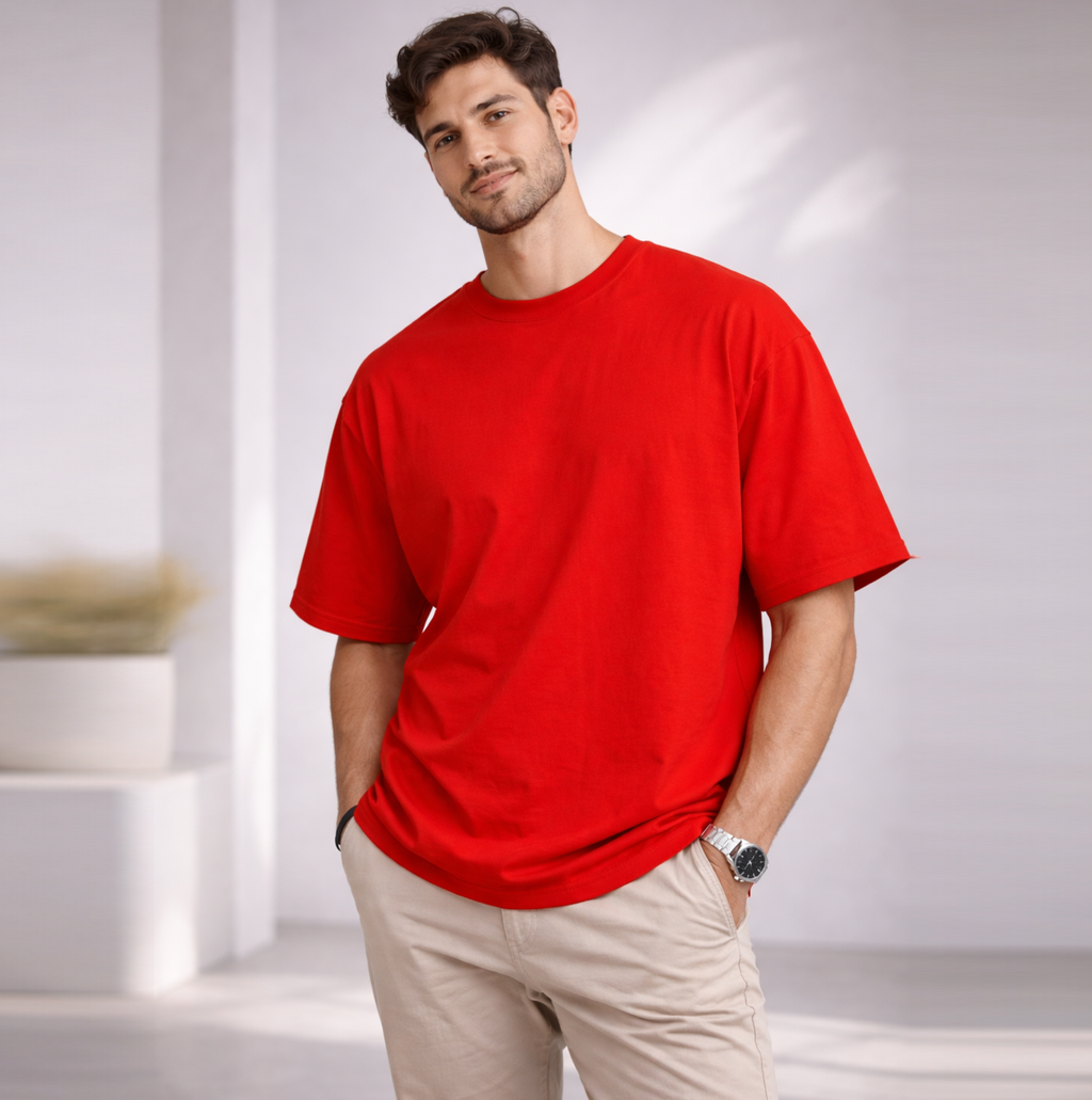 Bhokals "Plain Oversized" Cotton T-Shirt – Super Soft Comfort, Effortless Style