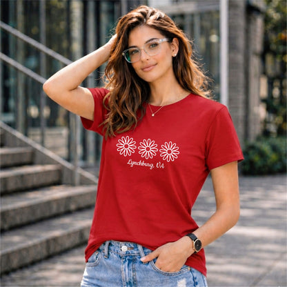 BHOKALS "Daisy" Printed Women Cotton T-Shirt | Round Neck | Super Soft | Regular Fit