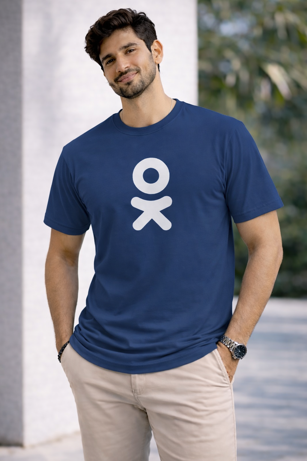 Bhokals " OK " Printed, Round Neck, Cotton, Super Soft T-Shirt