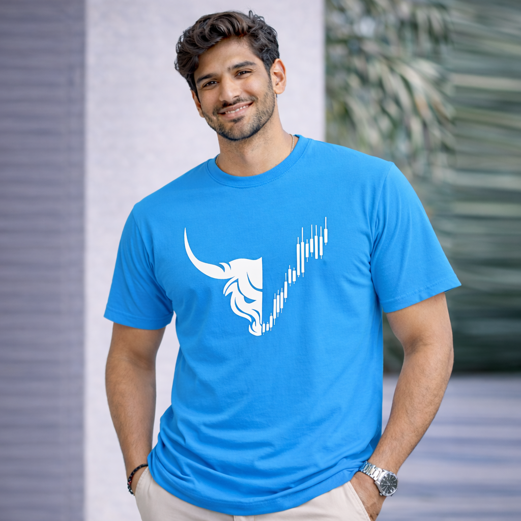 Bhokals "Bull Face" Printed, Round Neck, Cotton, Super Soft T-Shirt