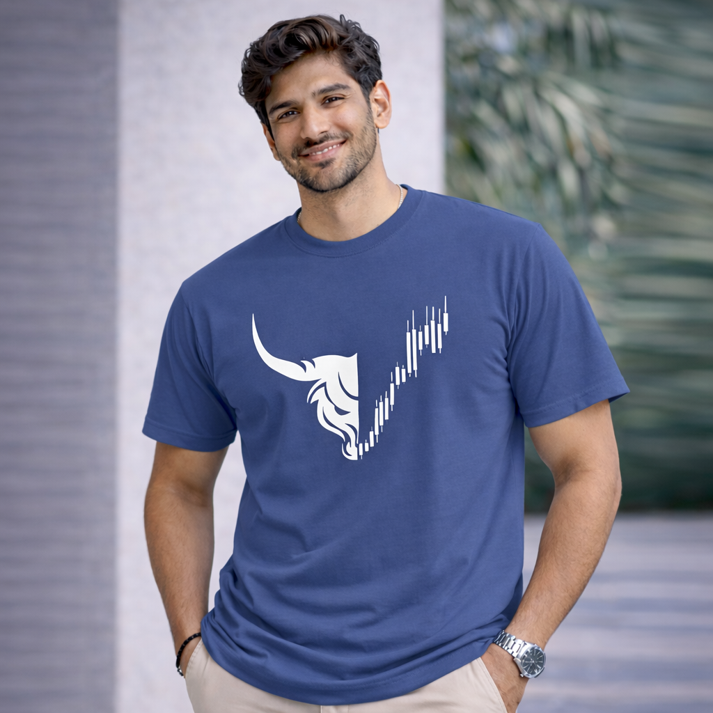 Bhokals "Bull Face" Printed, Round Neck, Cotton, Super Soft T-Shirt