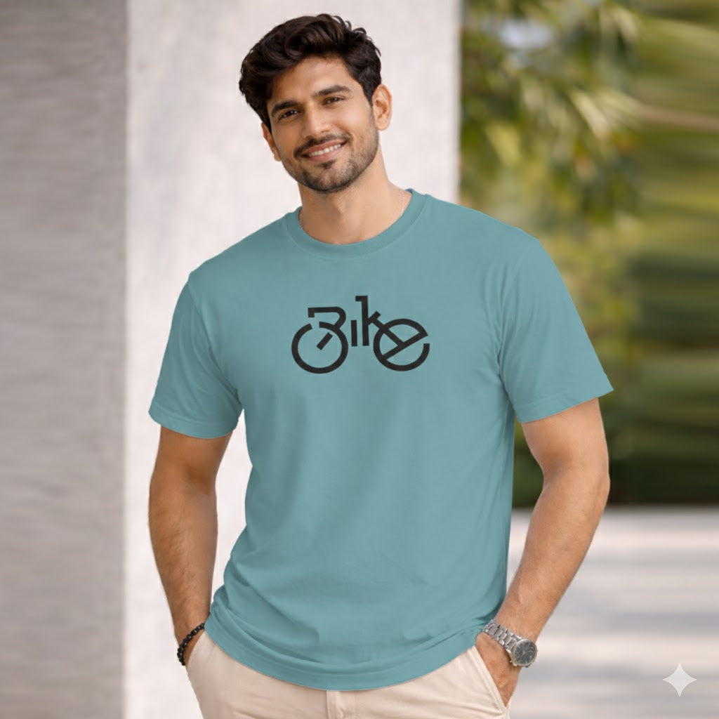 Bhokals " Bike " Printed, Round Neck, Cotton, Super Soft T-Shirt