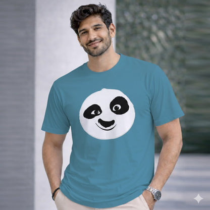 Bhokals " PANDA FACE " Printed, Round Neck, Cotton, Super Soft T-Shirt
