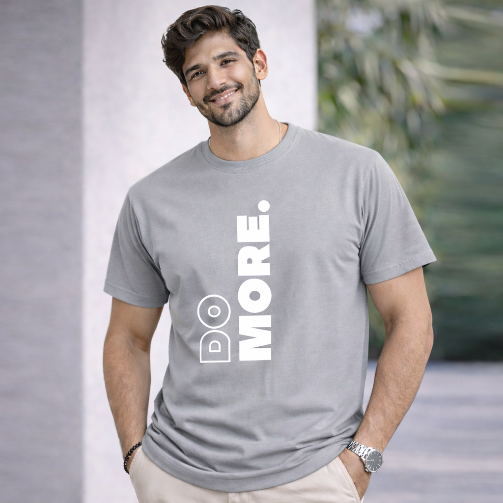 Bhokals " Do More " Printed, Round Neck, Cotton, Super Soft T-Shirt