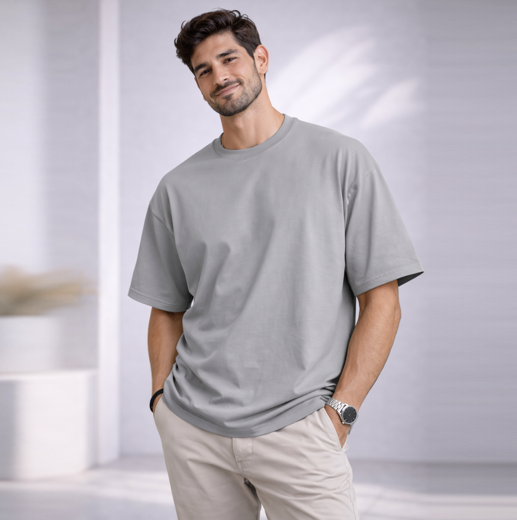 Bhokals "Plain Oversized" Cotton T-Shirt – Super Soft Comfort, Effortless Style