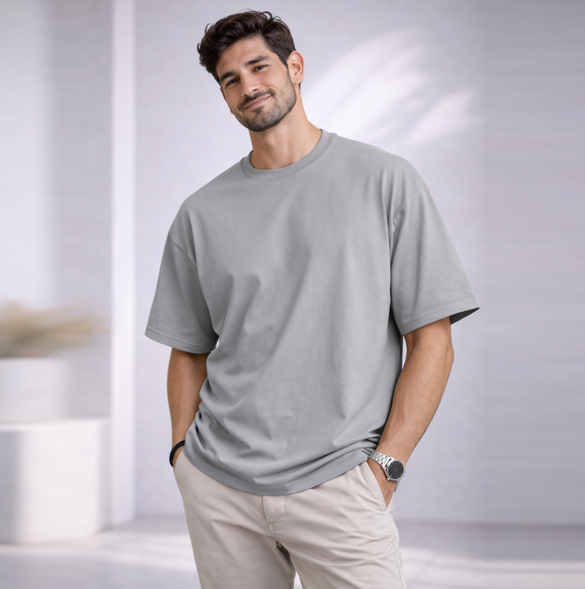 Bhokals "Plain Oversized" Cotton T-Shirt – Super Soft Comfort, Effortless Style